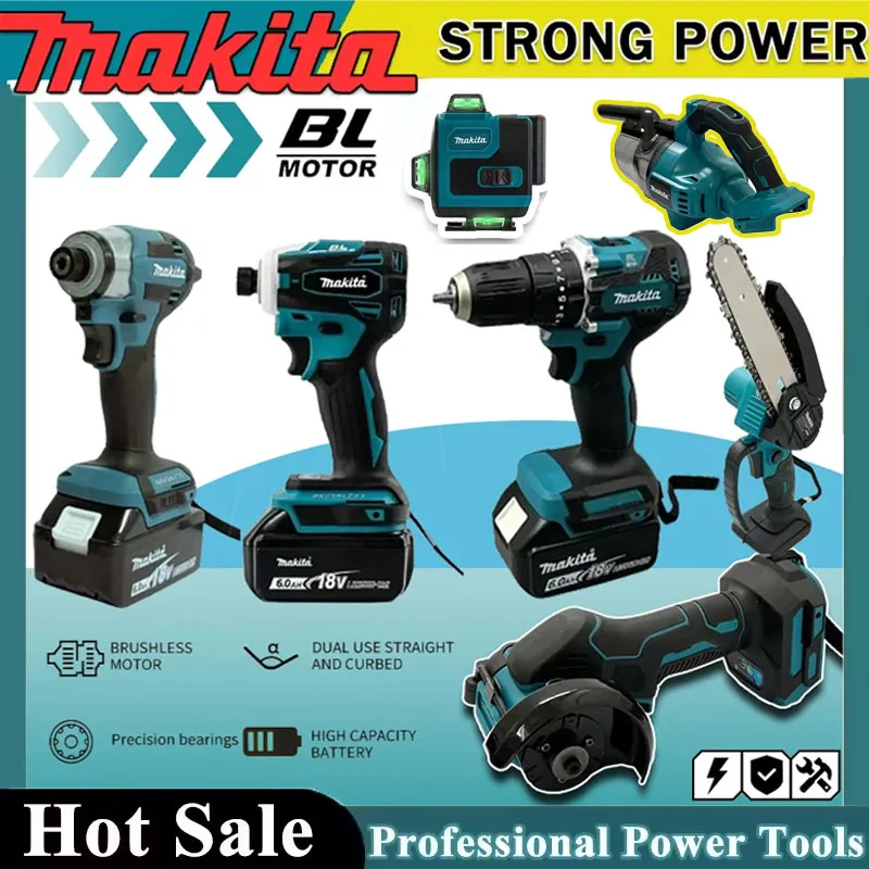 Power Tools Wood - 마키타 무선 전동 공구 키트 휴대용