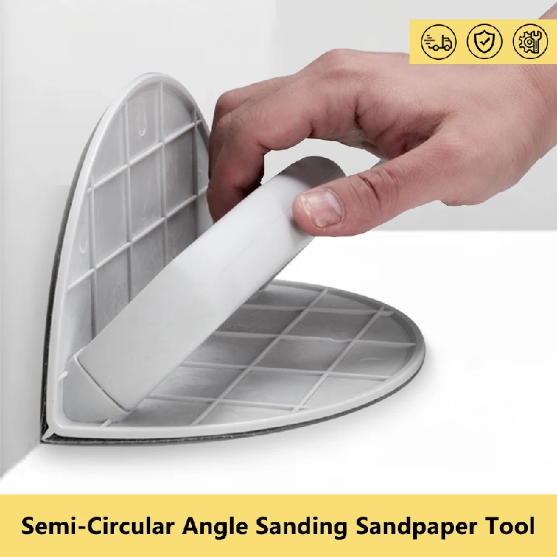 Detail Sander Corner - 다기능 반원형 각도 샌딩 사포 도구,