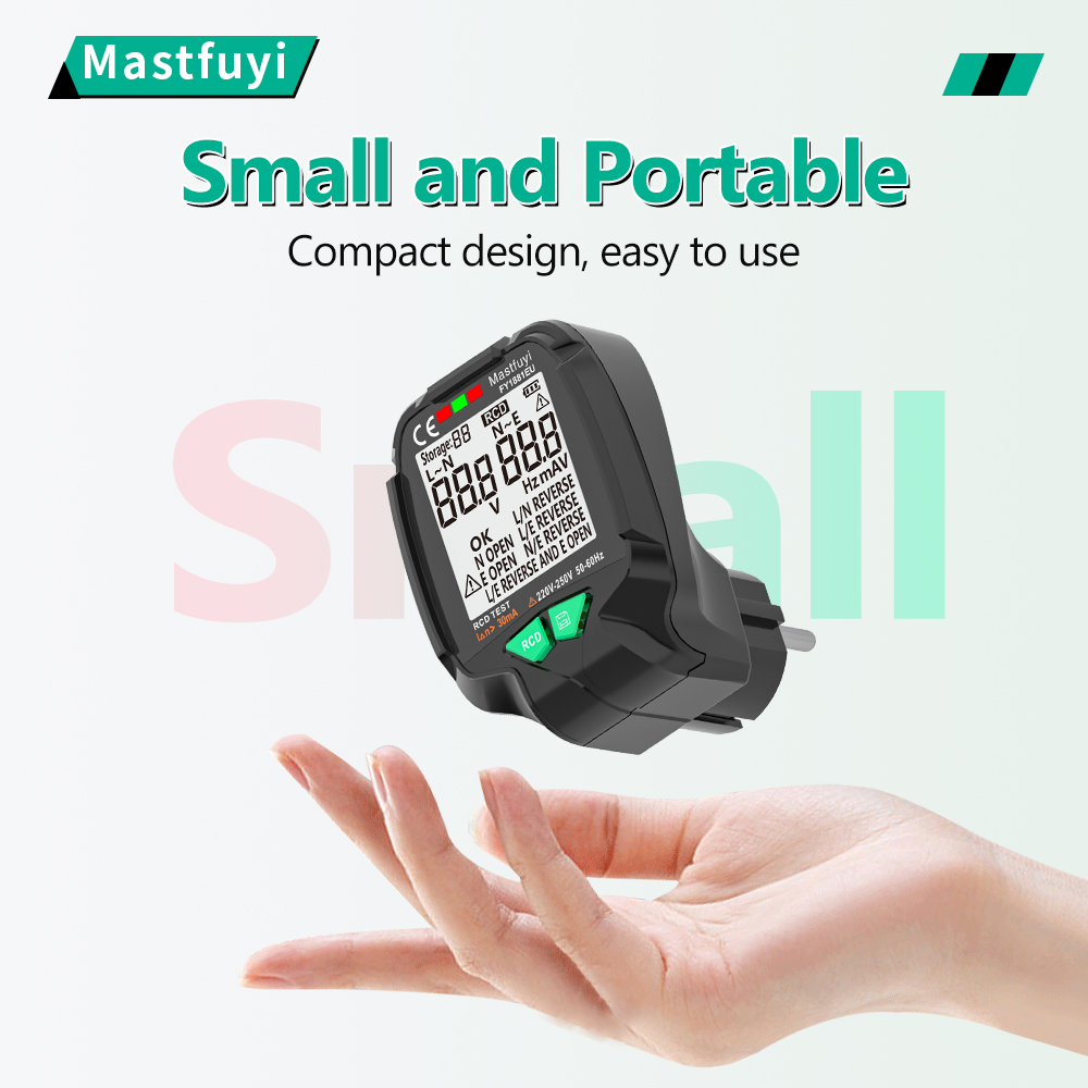 Power Tools Uk Review - MASTFUYI FY1881 소켓 테스터 전압 테스트