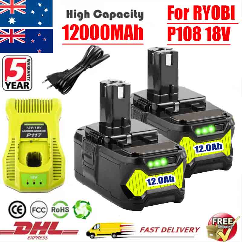 Power Tools Plus - RYOBI 18V 배터리 P108 18V One+