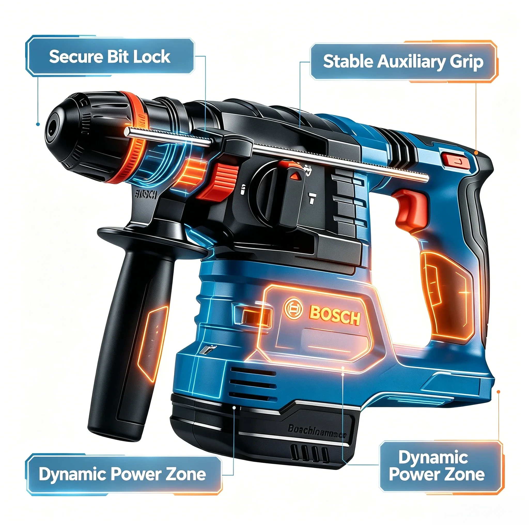 Power Tools Router - 보쉬 GBH 18V-22X 프로페셔널 로터리 해머,