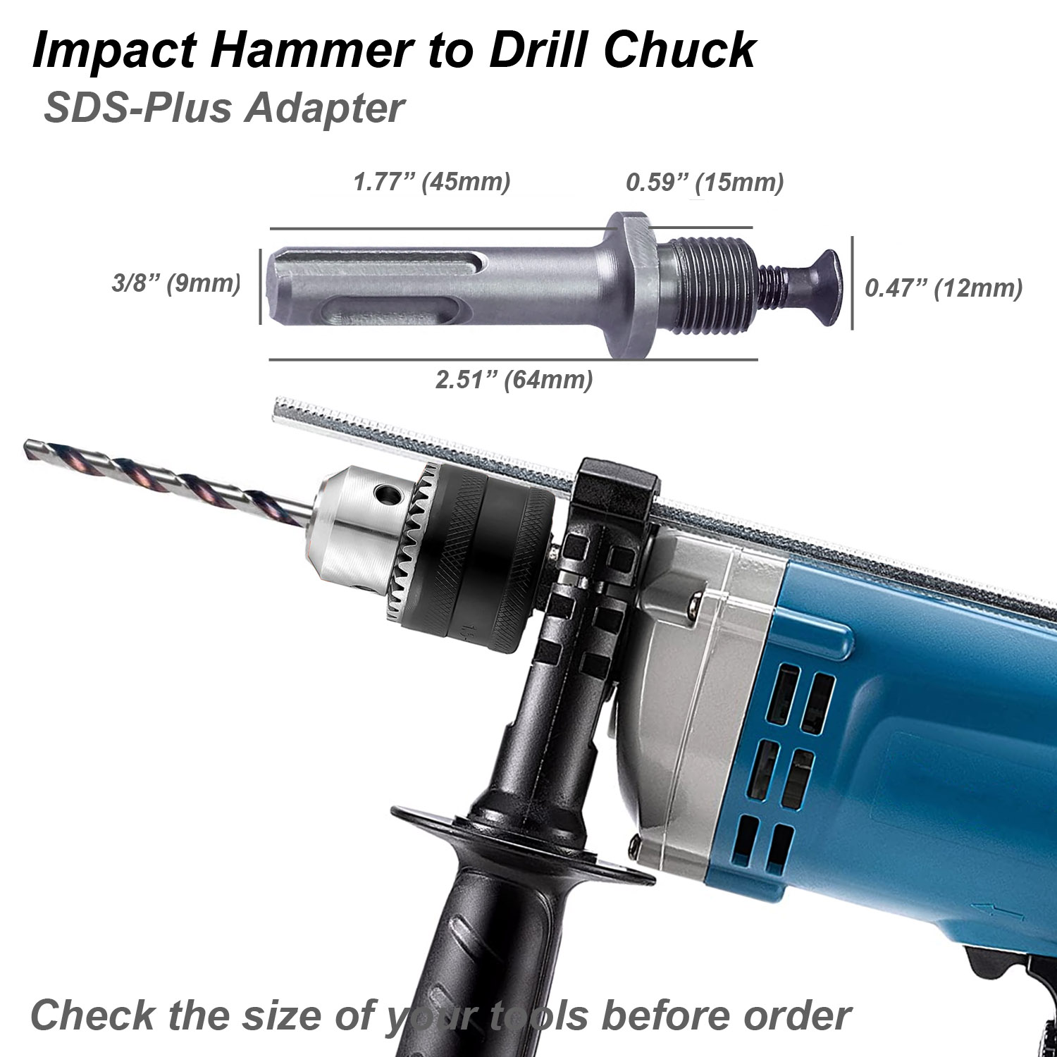임팩트 렌치 파워 드라이버용 드릴 척 컨버터 어댑터,  - Power Tools Plus 리뷰 및 가격