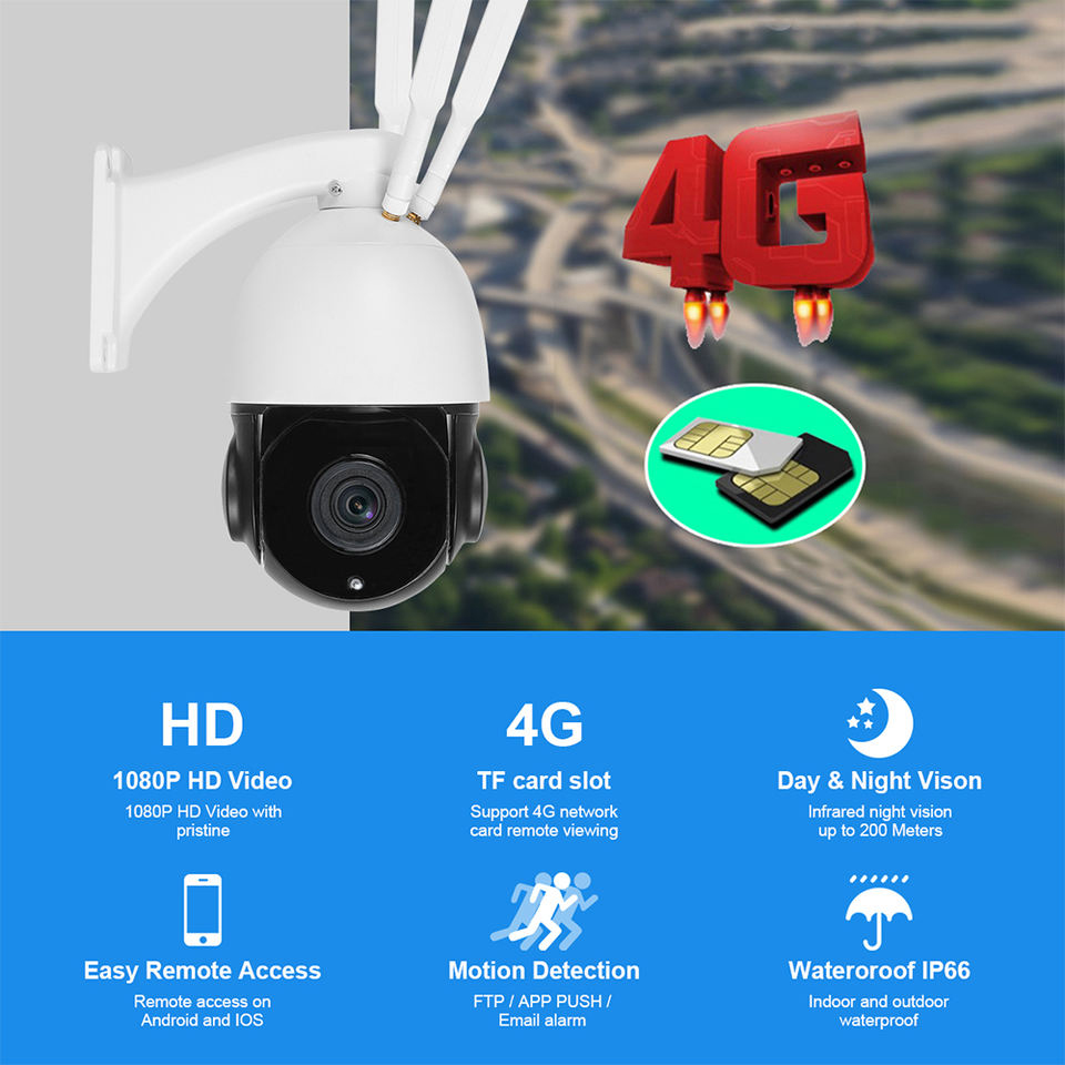 5MP 8MP 20배 광학 줌 야외 무선 4G 카드 L - Power Tools Zoom 리뷰 및 가격