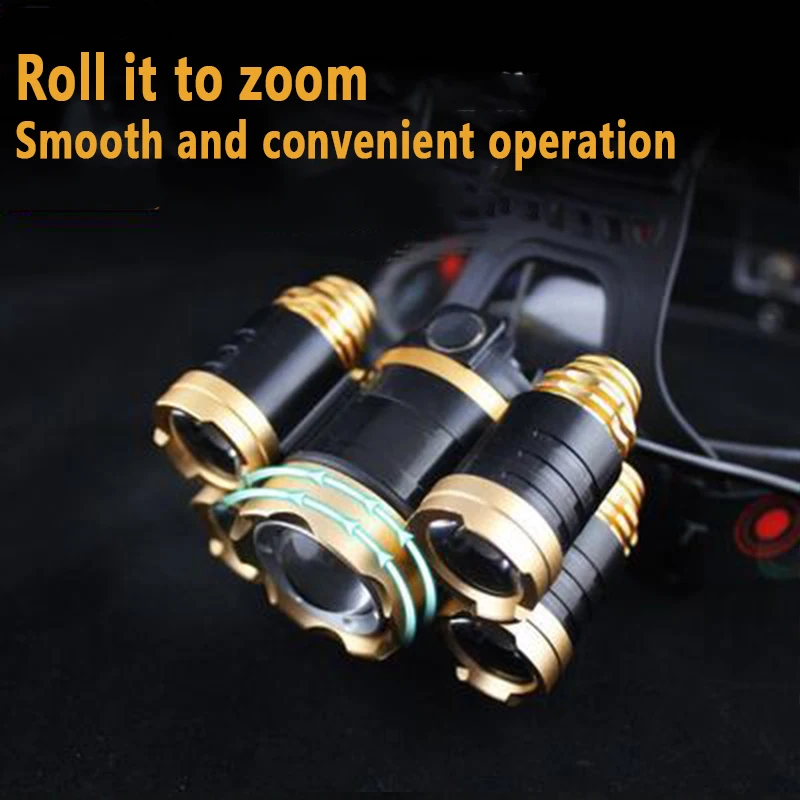 5LED T6 헤드 램프 줌 손전등 토치 충전식 방수  - Power Tools Zoom 리뷰 및 가격