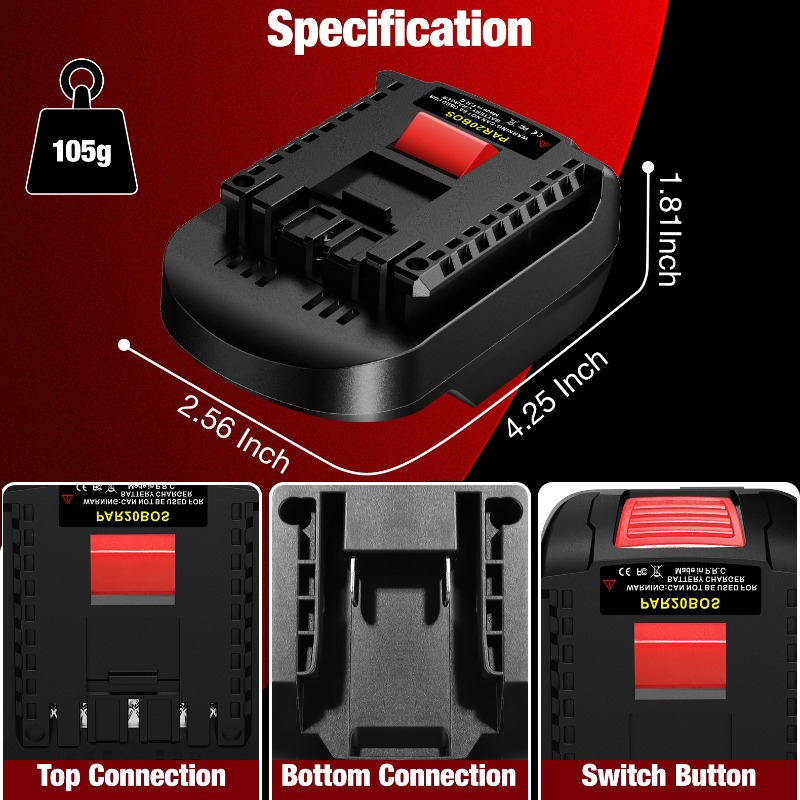 파크사이드 20V 리튬이온 배터리를 보쉬 BAT 18V - Power Tools Battery Adapter 리뷰 및 가격
