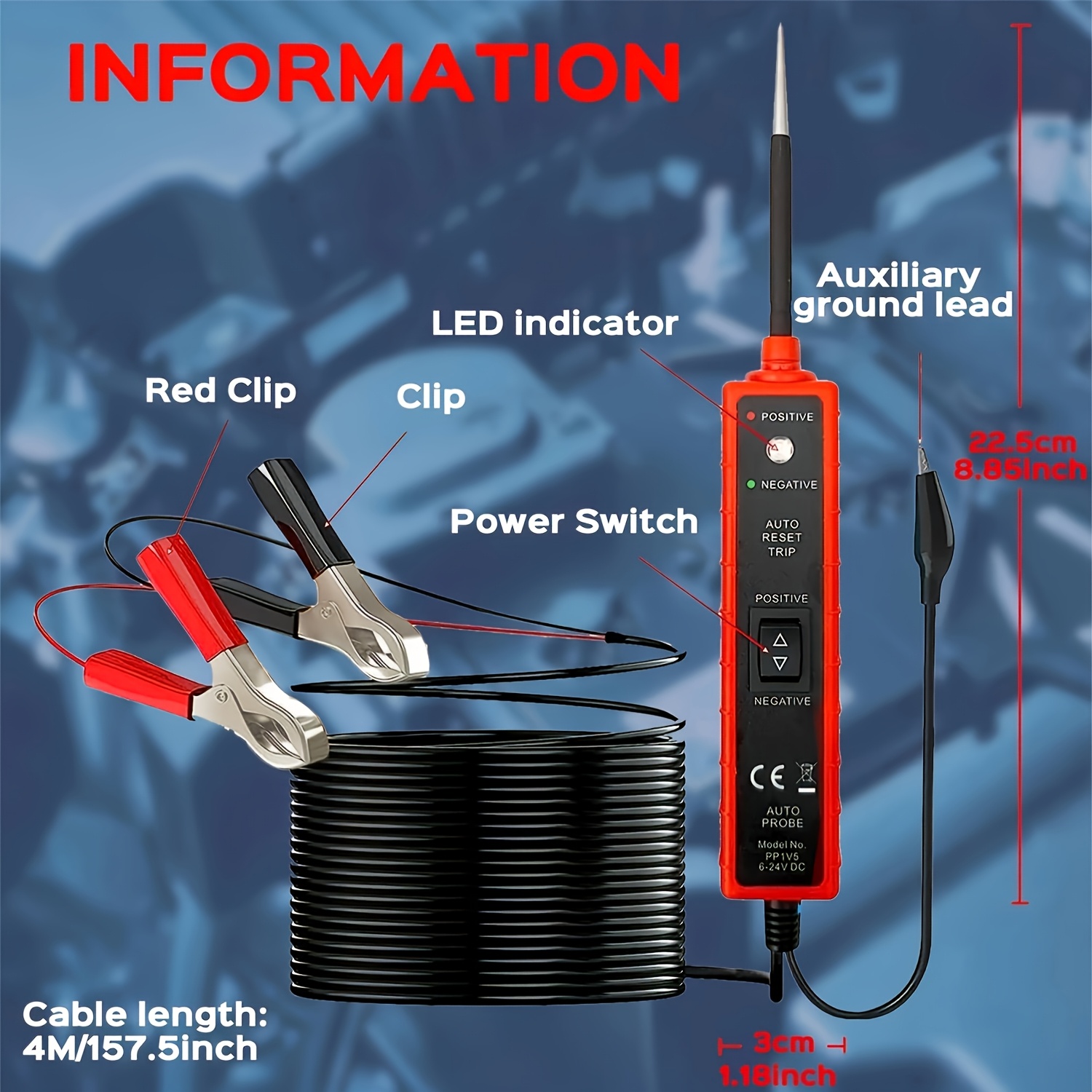 6V-24V DC 다기능 자동차 전기 시스템 테스터 | - Power Tools Usa 리뷰 및 가격