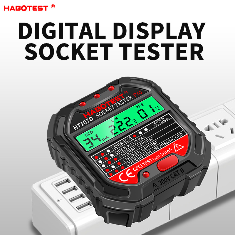 HABOTEST HT107 Pro 디지털 소켓 테스터, - Power Tools Uk Review 리뷰 및 가격