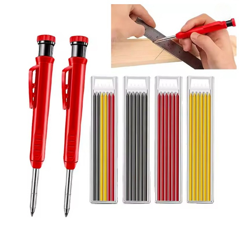 단단한 목수 연필 세트 목공 도구 기계 3 색 리필 건 - Power Tools Construction 리뷰 및 가격