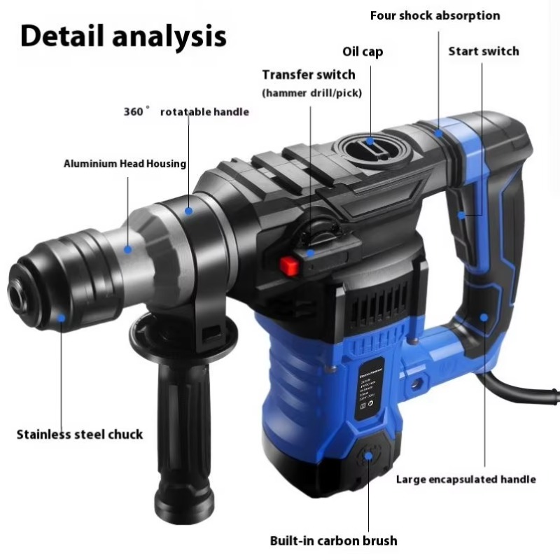 1800W 전동 공구 전기 해머 드릴 220V BMC  - Power Tools Wood 리뷰 및 가격