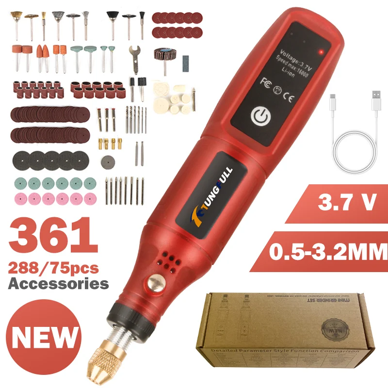 USB 충전식 무선 조각펜 무선 전동 드릴 로터리 도구 - Power Tools Hardware 리뷰 및 가격