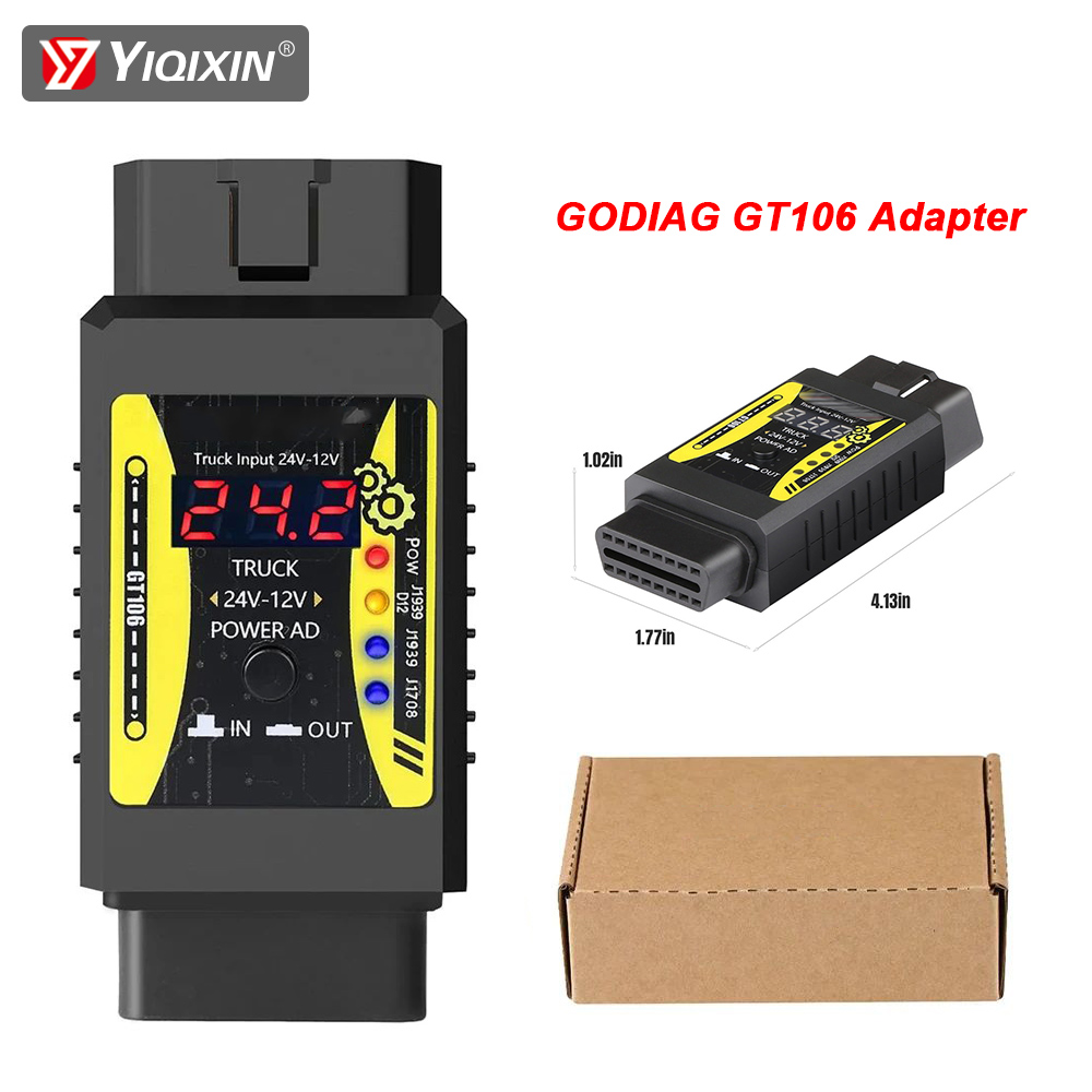 Godiag GT106 Plus 대형 트럭 어댑터 24 - Power Tools Plus 리뷰 및 가격