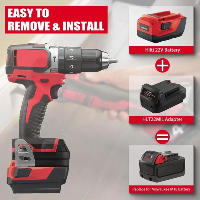 22V B22 리튬 이온 배터리용 18V 전동 공구용  - Power Tools Battery Adapter 리뷰 및 가격